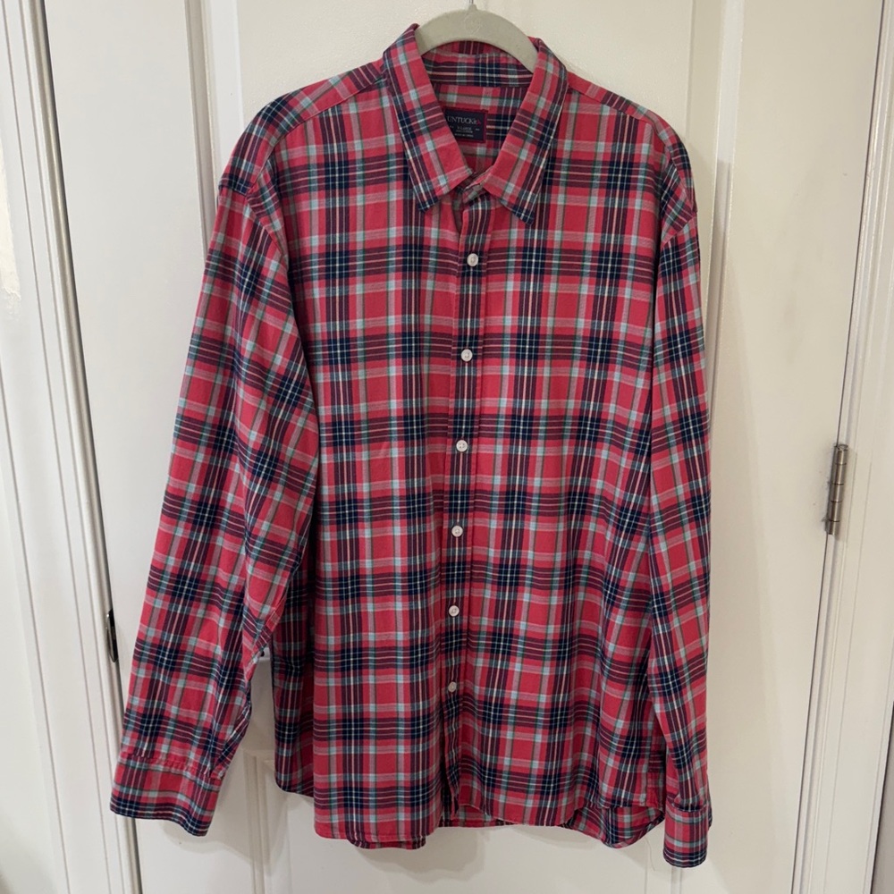 UNTUCKit Red and Black Plaid Casual Shirt